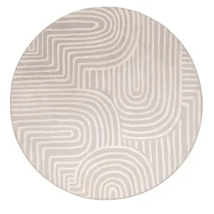 Idra Neutral Abstract Rollie Pollie Round Playmat by Miss Amara, a Other Rugs for sale on Style Sourcebook