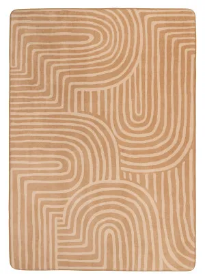 Koru Brown Abstract Rollie Pollie Playmat by Miss Amara, a Other Rugs for sale on Style Sourcebook