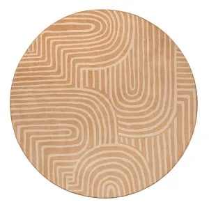 Koru Brown Abstract Rollie Pollie Round Playmat by Miss Amara, a Other Rugs for sale on Style Sourcebook