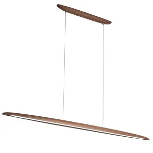Havit Noce Walnut Timber Slim Surfboard Tricolour LED Linear Pendant Extended by Havit, a Pendant Lighting for sale on Style Sourcebook
