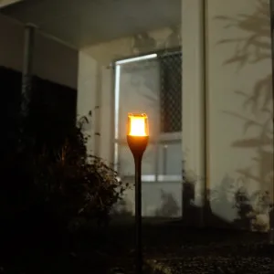 Star 8 Solar Dancing Flame LED Garden Spike Light 4 Pack Black by Star8 Green, a Outdoor Lighting for sale on Style Sourcebook