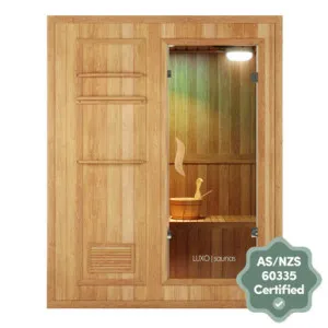 Kivi 3 Person Traditional Finnish Indoor Sauna by Luxo Saunas, a Saunas for sale on Style Sourcebook
