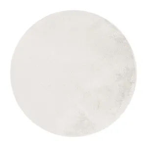 Azaliya Faux Rabbit Fur Floor Rug - White Cream by Luxo, a Contemporary Rugs for sale on Style Sourcebook
