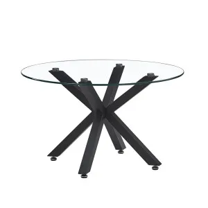 Kansas 80cm Round Glass Coffee Table by Luxo, a Coffee Table for sale on Style Sourcebook