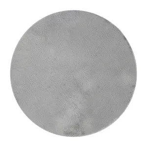 Azaliya Faux Rabbit Fur Floor Rug - Silver by Luxo Home Decor, a Contemporary Rugs for sale on Style Sourcebook