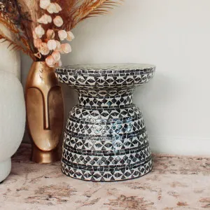 Luna 38cm Mother of Pearl Inlay Coffee Table by Luxo Home Decor, a Side Table for sale on Style Sourcebook