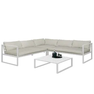 Moana 6 Seater Aluminium Outdoor Corner Sofa Lounge Set by Luxo Outdoors, a Outdoor Sofas for sale on Style Sourcebook