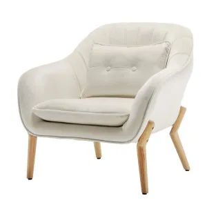 Ellen Velvet Armchair with Cushion by Luxo, a Chairs for sale on Style Sourcebook