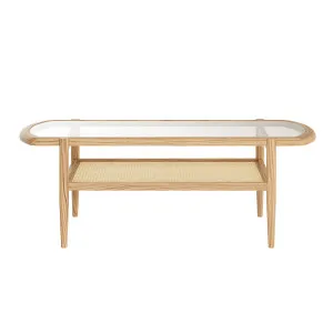 Ayesha Rattan American Oak Coffee Table by Luxo, a Coffee Table for sale on Style Sourcebook