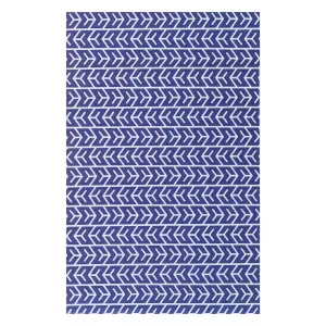 Carey White and Indigo Outdoor Floor Rug by Luxo Home Decor, a Outdoor Rugs for sale on Style Sourcebook