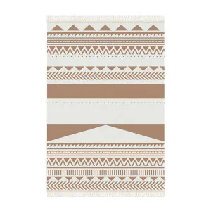 Kaley Abstract Woven Cotton Blend Tasseled Floor Rug by Luxo Home Decor, a Contemporary Rugs for sale on Style Sourcebook