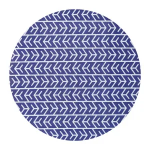 Carey White and Indigo Outdoor Floor Rug by Luxo Home Decor, a Outdoor Rugs for sale on Style Sourcebook