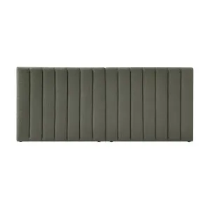 Aquila Extra Wide Bouclé Headboard - Green by Luxo, a Bed Heads for sale on Style Sourcebook
