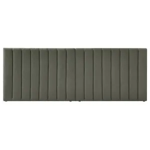 Aquila Extra Wide Bouclé Headboard - Green by Luxo, a Bed Heads for sale on Style Sourcebook