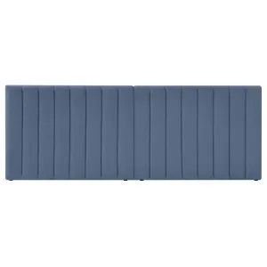 Aquila Extra Wide Bouclé Headboard - Blue Midnight by Luxo, a Bed Heads for sale on Style Sourcebook