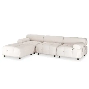 Keila 3 Seater Modular Tufted Velvet Sofa with Ottoman Set by Luxo, a Sofas for sale on Style Sourcebook