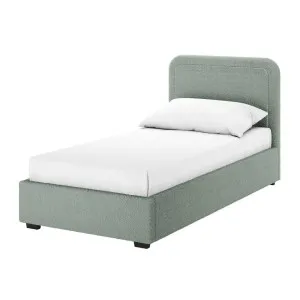 Carya Kids Single Fabric Boucle Bed Frame in Mint Green by Luxo Kids, a Kids Beds & Bunks for sale on Style Sourcebook