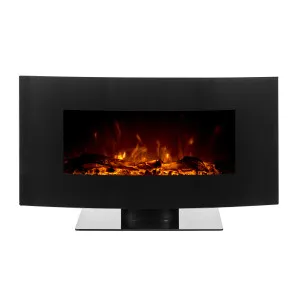 Wyoming  36" Wall-Mounted & Free Standing Electric Fireplace by Luxo, a Saunas for sale on Style Sourcebook