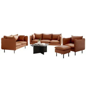 Cassian 7 Seater PU Leather Sofa Set by Luxo, a Sofas for sale on Style Sourcebook