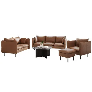 Cassian 7 Seater PU Leather Sofa Set by Luxo, a Sofas for sale on Style Sourcebook