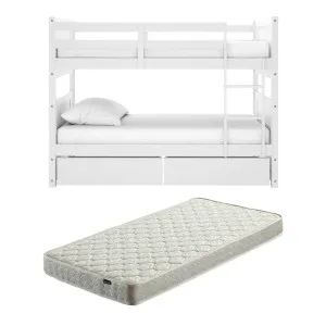 Elisha  Pine Bunk Bed With Thermis Mattress by Luxo, a Beds & Bed Frames for sale on Style Sourcebook