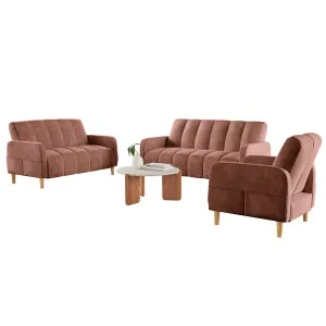 Anica 6 Seater Velvet Sofa Bed Set by Luxo, a Sofas for sale on Style Sourcebook
