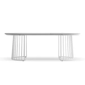 Devon 220cm Oval Industrial Dining Table by Luxo, a Dining Tables for sale on Style Sourcebook