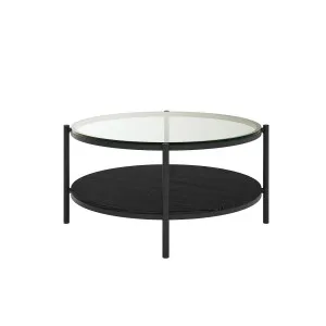 Frances 80cm Tempered Glass Top Coffee Table by Luxo, a Coffee Table for sale on Style Sourcebook