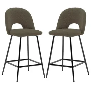 Evie Boucle Bar Stool (Set of 2) by Luxo, a Bar Stools for sale on Style Sourcebook