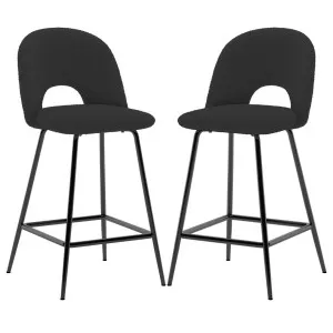 Evie Boucle Bar Stool (Set of 2) by Luxo, a Bar Stools for sale on Style Sourcebook