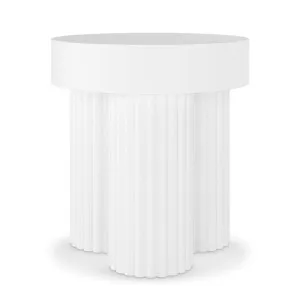 Salvo 38cm Concrete Indoor/Outdoor Coffee Table - White by Luxo Outdoors, a Tables for sale on Style Sourcebook