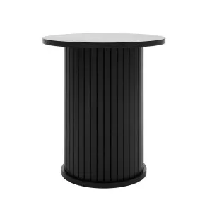 Booker 50cm Round Fluted Oak Side Table by Luxo, a Side Table for sale on Style Sourcebook