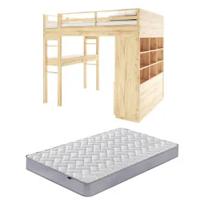 Gio Loft Bed with Vesta Double Mattress Package by Luxo, a Kids Beds & Bunks for sale on Style Sourcebook