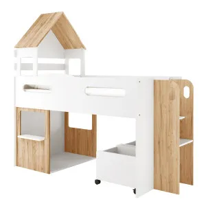 Robin Loft Bed with Storage Box - Natural White by Luxo, a Kids Beds & Bunks for sale on Style Sourcebook