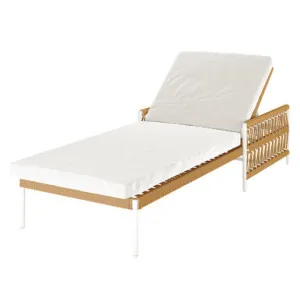 Sibutu Wicker Outdoor Sun Loungers with Cushion - Beige Light by Luxo Outdoors, a Outdoor Sunbeds & Daybeds for sale on Style Sourcebook