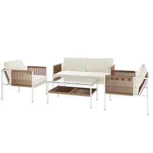 Brujas 4 Seater Wicker Outdoor Sofa Set by Luxo Outdoors, a Outdoor Sofas for sale on Style Sourcebook