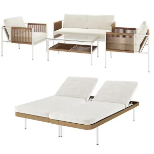 Brujas Outdoor Sofa Set and Two Culion Sunbeds by Luxo Outdoors, a Outdoor Sofas for sale on Style Sourcebook