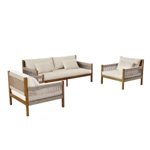 Savin 4 Seater Solid Timber Outdoor Sofa Set by Luxo Outdoors, a Outdoor Sunbeds & Daybeds for sale on Style Sourcebook
