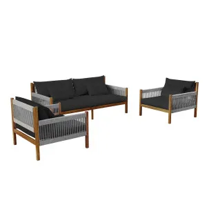 Savin 4 Seater Solid Timber Outdoor Sofa Set by Luxo Outdoors, a Outdoor Sunbeds & Daybeds for sale on Style Sourcebook