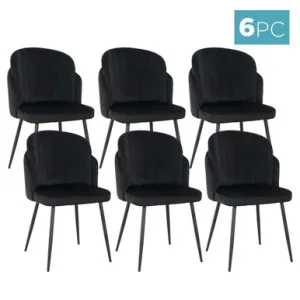 Scarlett Dining Chairs (Set of 6) - Black by Luxo, a Dining Chairs for sale on Style Sourcebook