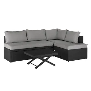 Tybee 4 Seater Outdoor Rattan Modular Sofa Lounge Set by Luxo Outdoors, a Outdoor Sofas for sale on Style Sourcebook