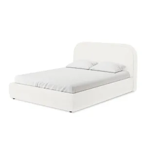 Calix Boucle Bed Frame - White Cream by Luxo, a Beds & Bed Frames for sale on Style Sourcebook