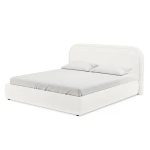 Calix Boucle Bed Frame - White Cream by Luxo, a Beds & Bed Frames for sale on Style Sourcebook