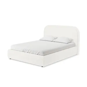 Calix Boucle Bed Frame - White Cream by Luxo, a Beds & Bed Frames for sale on Style Sourcebook