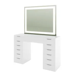 Janika Dressing Table with Drawers and LED Lights by Luxo, a Dressing Tables for sale on Style Sourcebook