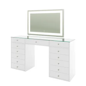 Adeline LED Mirror Storage Dressing Table by Luxo, a Dressing Tables for sale on Style Sourcebook