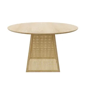 Casey 120cm Round Rattan Dining Table by Luxo, a Dining Tables for sale on Style Sourcebook