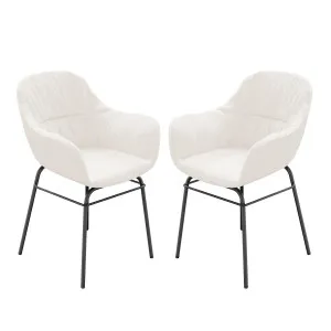 Rhea Suede Dining Chairs (Set of 2) by Luxo, a Dining Chairs for sale on Style Sourcebook