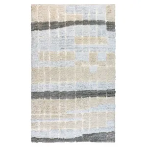 Isaac Abstract Wool Blend Handwoven Shag Rug by Luxo Home Decor, a Contemporary Rugs for sale on Style Sourcebook