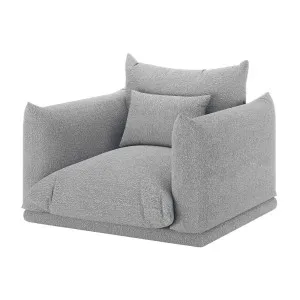 Berlin Single Seater Boucle Sofa with Pillow by Luxo, a Sofas for sale on Style Sourcebook